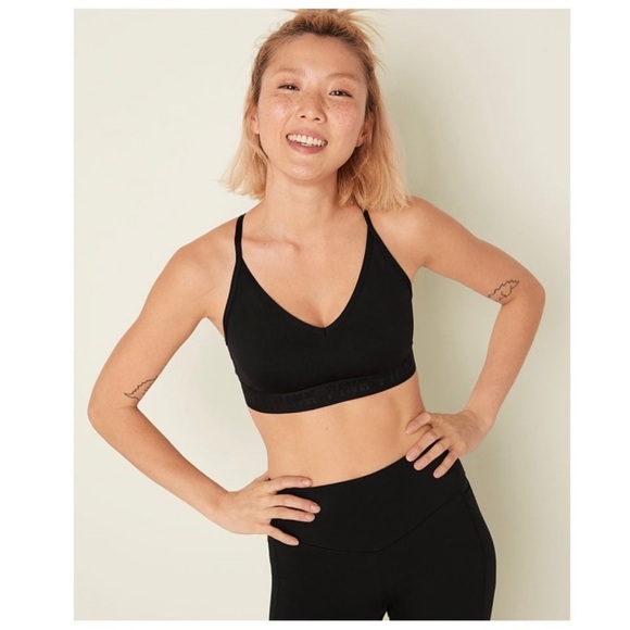 PINK Victoria's Secret Other - PINK Victoria's Secret Black Mesh Sports Bra